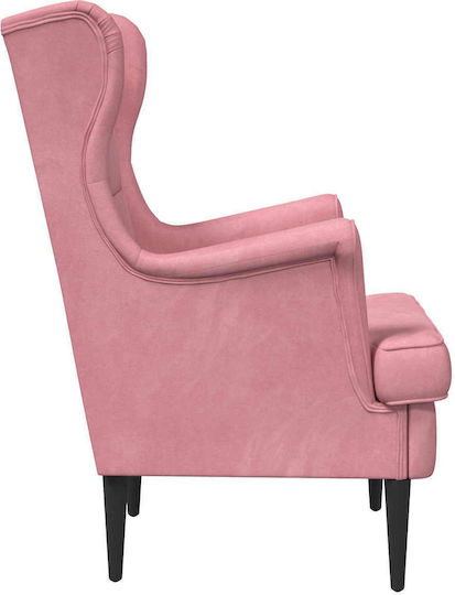 Sessel Samt Rosa 65x79x100cm