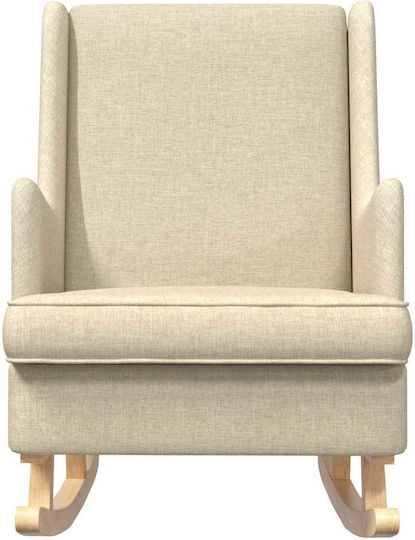 Rocking Armchair Cream 62x80x85cm