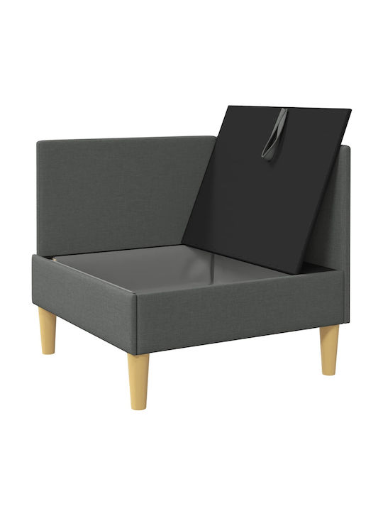 Dunkelgrauer Sessel Dunkelgraue Farbe 70x70x82cm