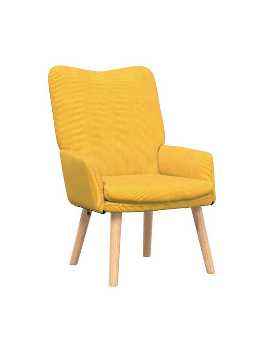 Armchair Light Yellow 63x67x94cm