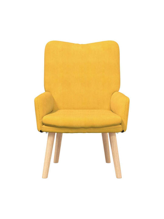Armchair Light Yellow 63x67x94cm