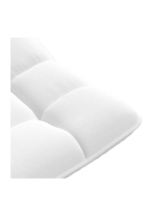 Swivel White Armchair 70x51x79cm