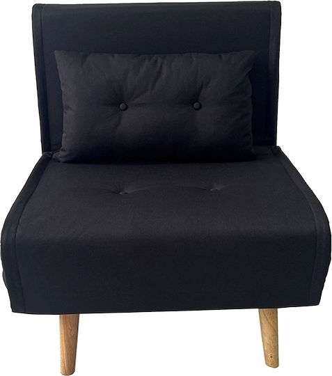 Armchair Bed Black 190x105x84cm