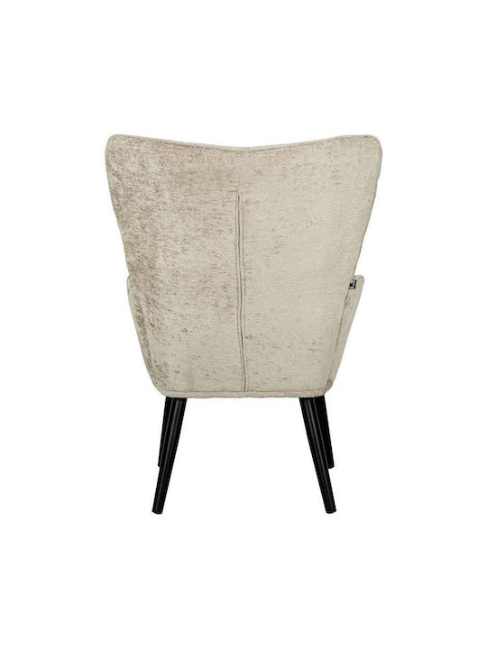 Armchair Beige-Black 67x74x97cm