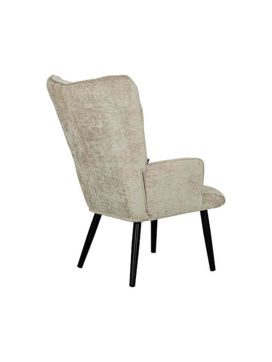 Armchair Beige-Black 67x74x97cm