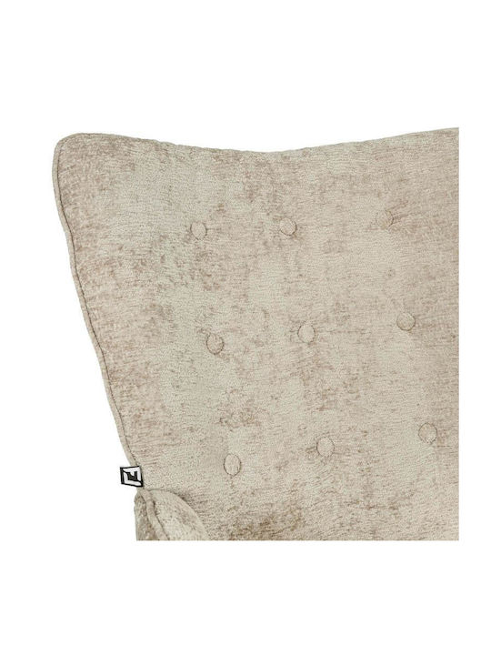 Armchair Beige-Black 67x74x97cm