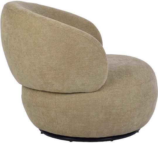 Bubble Armchair Swivel Light Olive 74x84x69cm