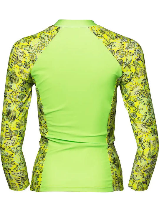 Vasiliki UPF 50+ Women Long Sleeve Sun Protection Shirt Green VWS26 SWIM1070 RASHGUARD LIGHTPLAY