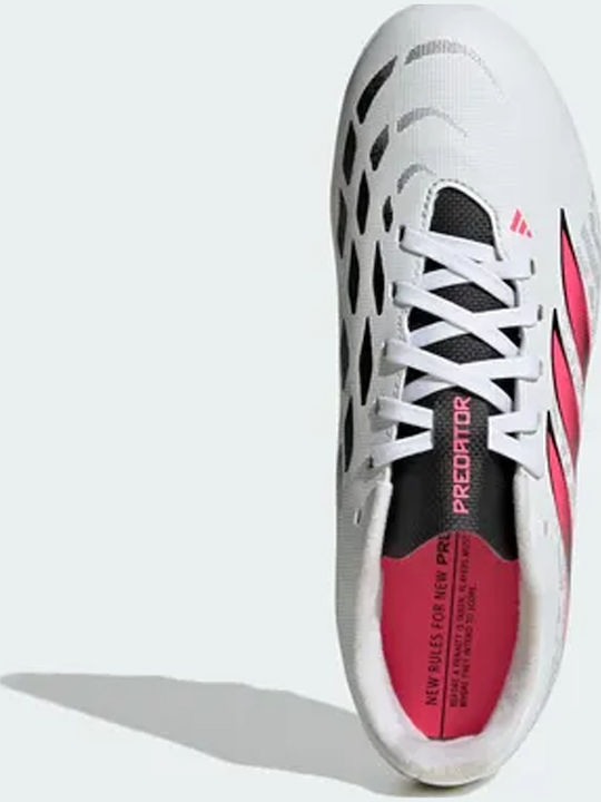 Predator Club FG/MG Kinder Fußballschuhe und Stollenschuhe mit Geformt Außensohle Weiß