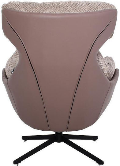 Valerio Armchair Swivel Coffee 81x97x105cm