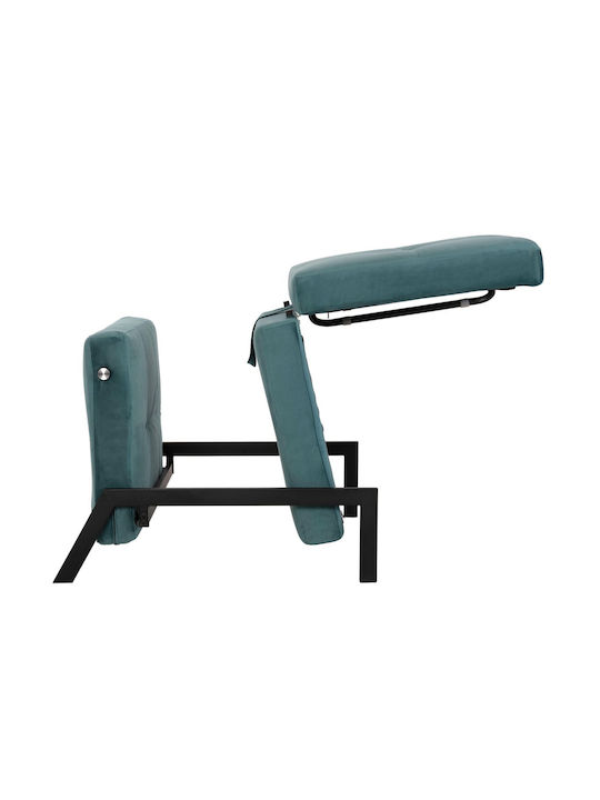 Massage Velvet Armchair Verde 95x92x66cm