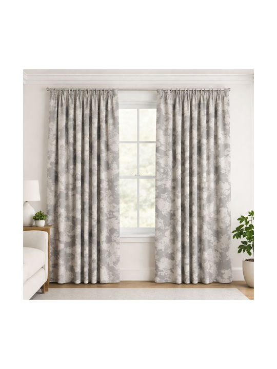 My Home Luxury Curtain with Pencil Pleat Light Gray 280x270cm