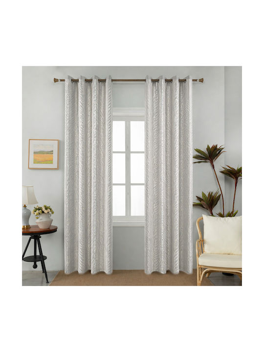 My Home Luxury Curtain With Pencil Pleat Beige 280x270cm