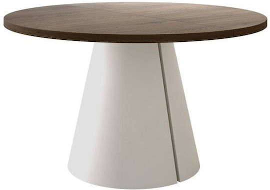 Oswego 168 Rund Ausziehbar Kaschmir 76x76cm Oswego 168 Rund Ausziehbar Kaschmir 76x76cm