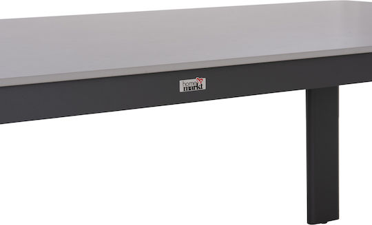 Punder Dining Table with Stone Surface Gray 220x100x75cm
