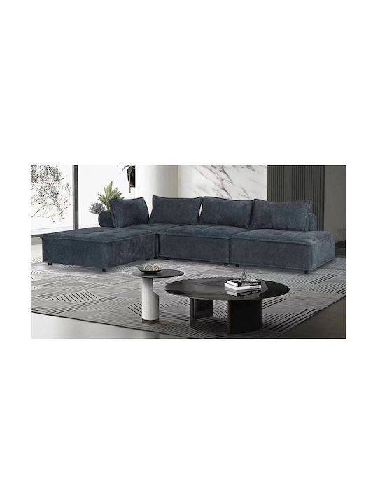 Larry Ecke Sofa mit Umkehrbarer Winkel Farbe Grau 301x201x100cm
