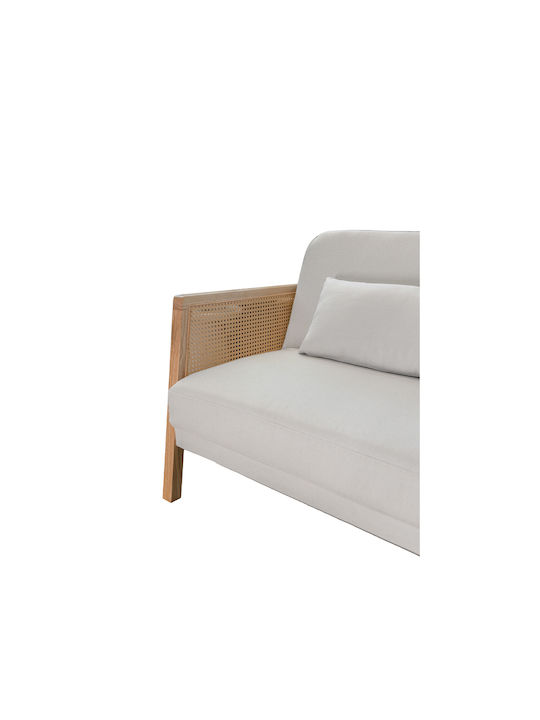 Ammos Three-Seater Couch Bed Off White 196x82x81 cm