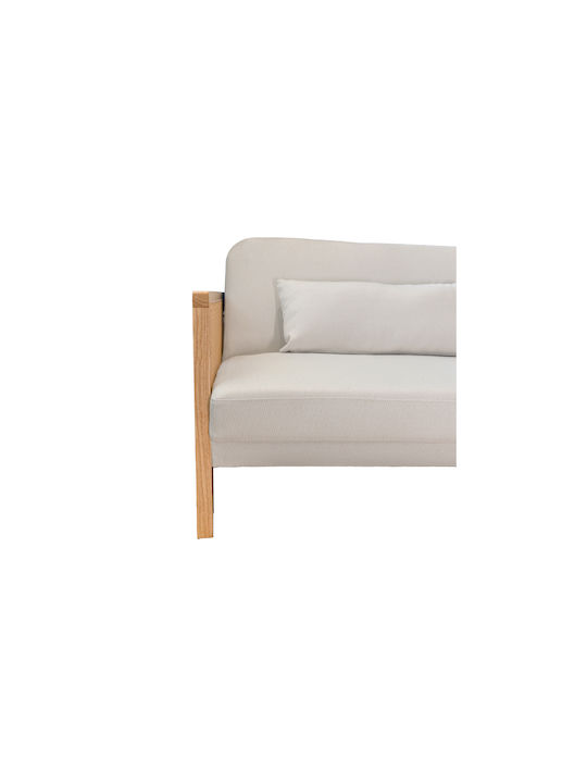 Ammos Three-Seater Couch Bed Off White 196x82x81 cm
