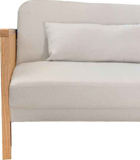 Ammos Three-Seater Couch Bed Off White 196x82x81 cm