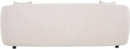 Three-Seater Sofa Beige 230x96x75cm