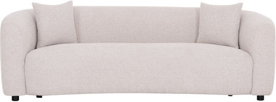 Three-Seater Sofa Beige 230x96x75cm
