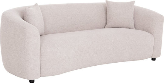 Three-Seater Sofa Beige 230x96x75cm