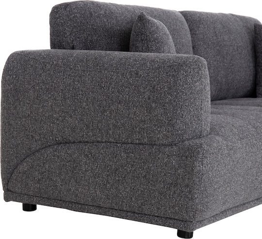 Structo Τριθέσιος Καναπές Γκρι 227x94x88εκ.