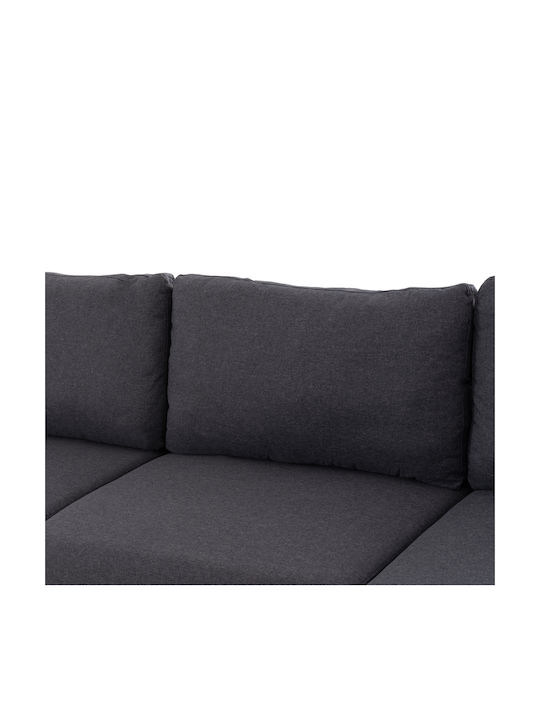 Anton Γωνιακός Καναπές με Δεξιά Γωνία Γκρι 263x133x85εκ.