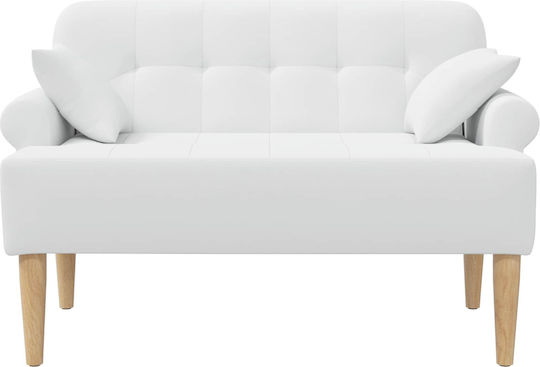 Doppelsitzer Sofa Weiß 120x65x79cm