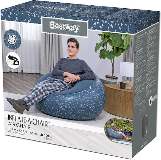 Sitzsack Bestway Blau 112x112x66cm