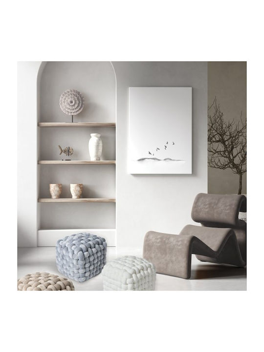 Πуф За табуретка 2271 Black 43x43x40см