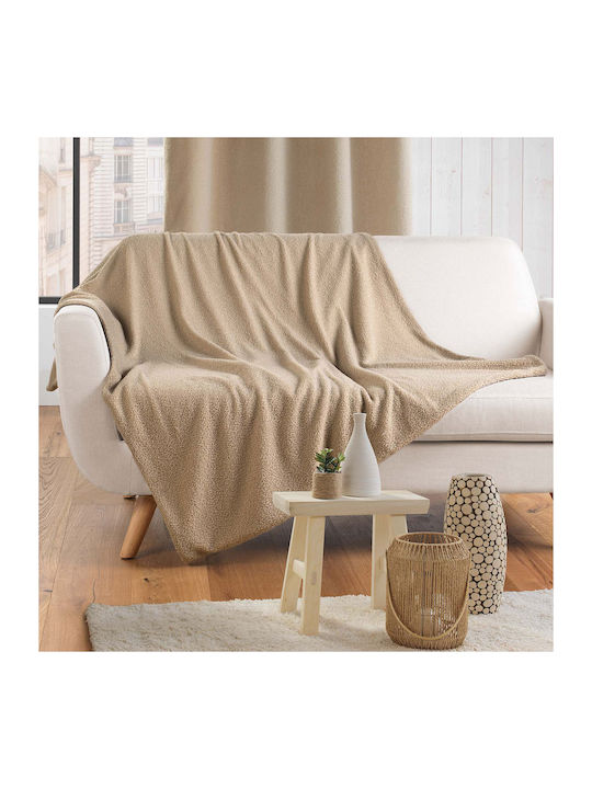 L-c Wooly Ριχτάρι Πολυθρόνας Fleece 180x220εκ. Beige