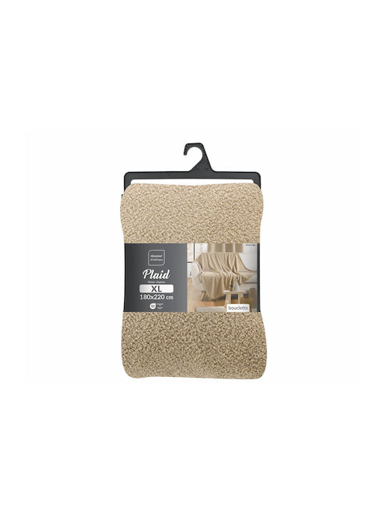 L-c Wooly Ριχτάρι Πολυθρόνας Fleece 180x220εκ. Beige