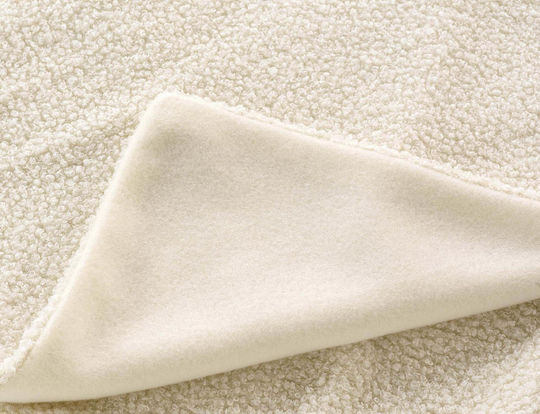 L-c Wooly Cuverturi Pentru Canapea De Fotoliu Bouclé 180x220cm Natural