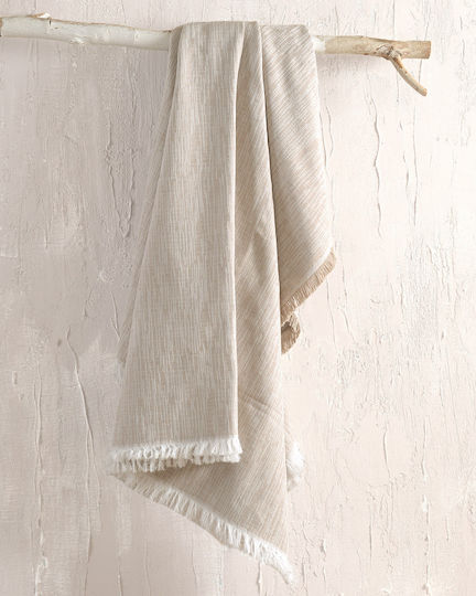 Rythmos Atticus Ριχτάρι Διθέσιου Καναπέ Ζακάρ 180x240εκ. Μπεζ