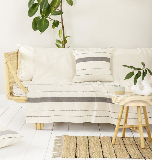 Nima Nima Dreisitzer-Sofa Wurf 180x300cm Beiges