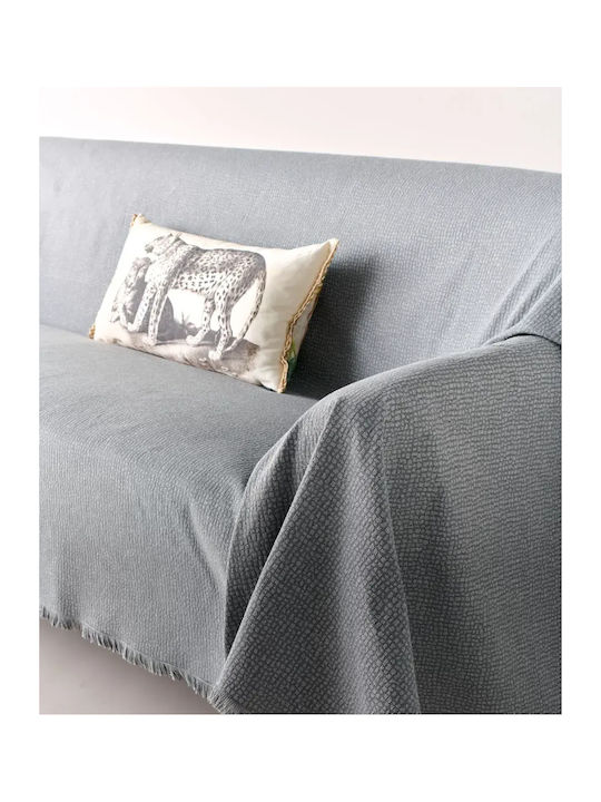 Kentia Serpantine Sofa Throw 2 Seater 180x240cm Gray