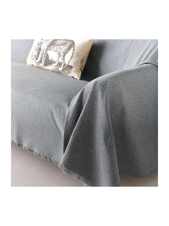 Kentia Serpantine Sofa Throw 2 Seater 180x240cm Gray