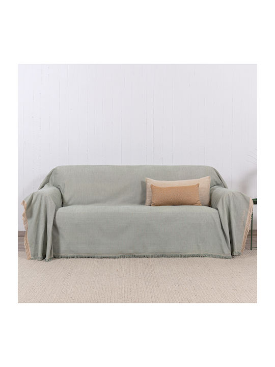Naf Naf Naf Naf Three-Seater Sofa Throw Chenille 180x300cm Mint