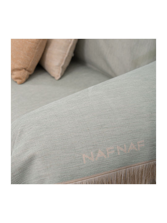 Naf Naf Naf Naf Three-Seater Sofa Throw Chenille 180x300cm Mint
