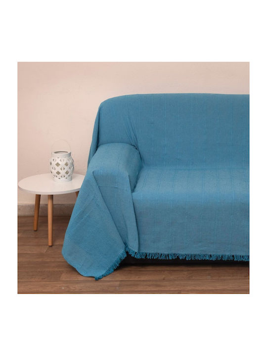 Viopros 1969 Dreisitzer-Sofa Wurf 170x280cm Türkis