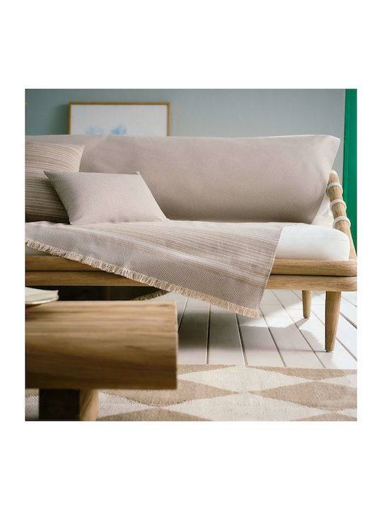 Gofis Home Kelda Sofa Throw Knitted 180x250cm Sand Beige 174/06