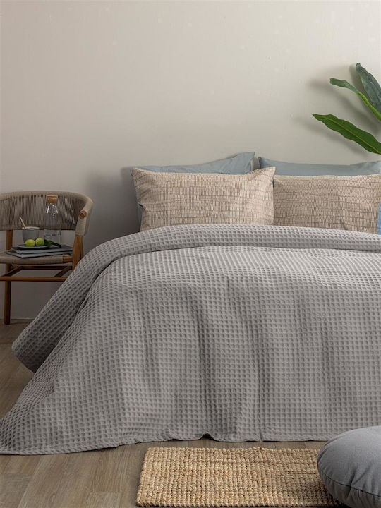 Palamaiki Marcie Pique Blanket Single 170x240cm Grey
