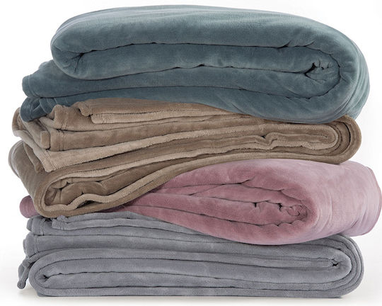 Nef-Nef Homeware Cosy Pătură Fleece Single 160x220 cm Bej