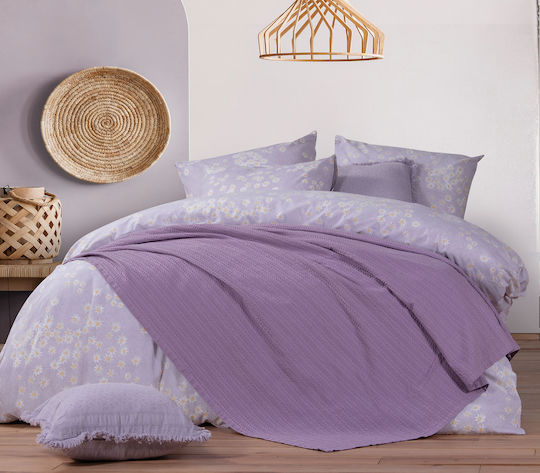 Nef-Nef Homeware Kühles Super-Queen Lila 220x240cm