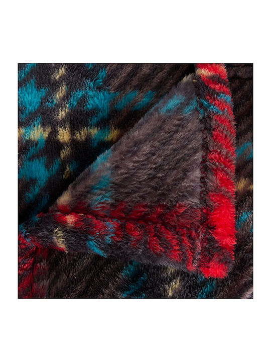 Atmosphera Κουβέρτα Fleece Ημίδιπλη 180x230εκ. Κόκκινη 212575