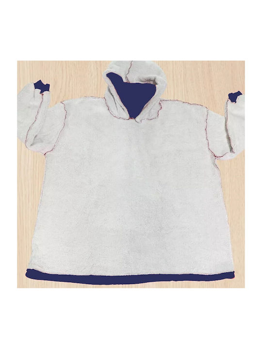 Κουβέρτα Fleece με Μανίκια 80x80εκ. Μπλε