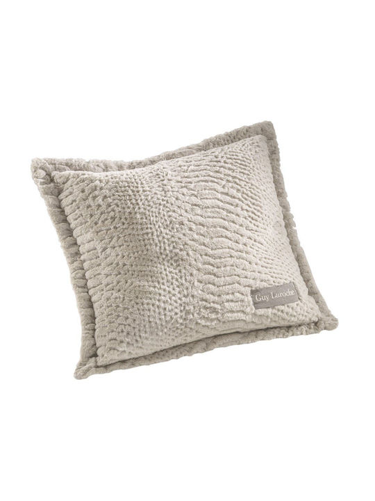 Guy Laroche Crusty Σετ Κουβέρτα Γούνινη Υπέρδιπλη 220x240εκ. Ivory