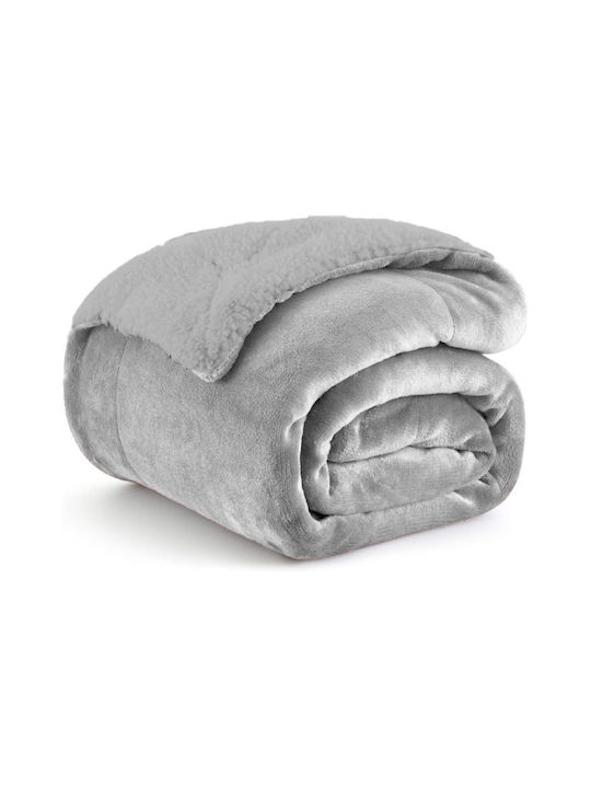 Ehome Ehome Fleece Decke Übergröße 220x240cm Grau