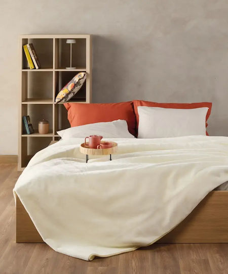 Kentia Notte Decke Samtig Moni 160x220cm Weiß